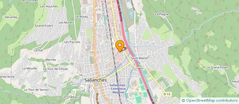 localisation de l'entreprise MONSIEUR ELIE GOUDON  SALLANCHES