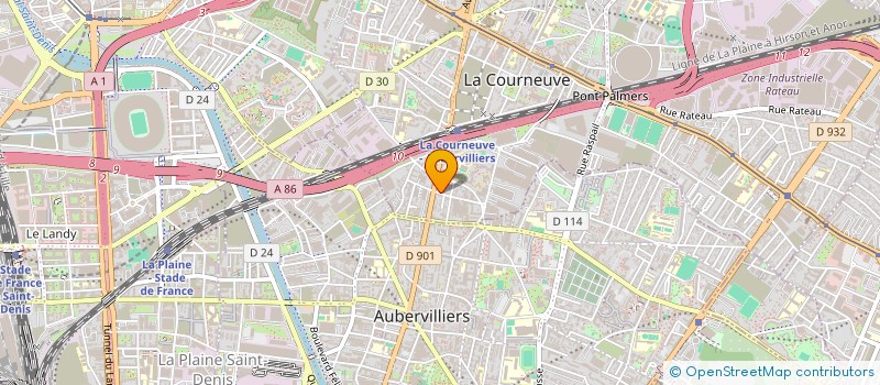 localisation de l'entreprise MONSIEUR ELIE HAMMACHE à LA COURNEUVE