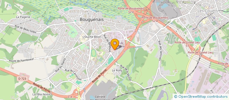 localisation de l'entreprise MONSIEUR ELIE HOFFMANN  BOUGUENAIS