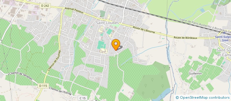 localisation de l'entreprise MONSIEUR ELIE JEAN LAFARGUE  SAINT-LOUBES