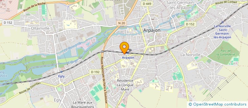 localisation de l'entreprise MONSIEUR ELIE KLEINBERG  ARPAJON