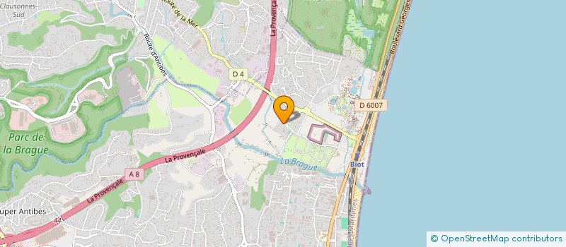 localisation de l'entreprise MONSIEUR ELIE LOUBET  ANTIBES