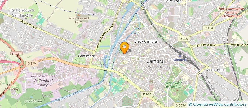 localisation de l'entreprise MONSIEUR ELIE LOUVION  CAMBRAI