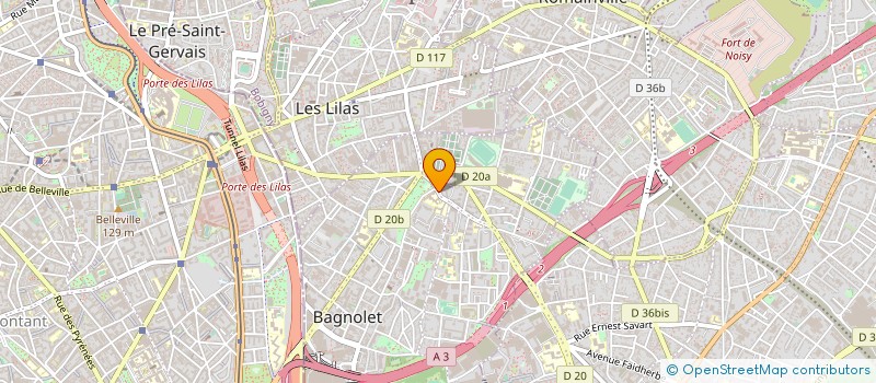 localisation de l'entreprise MONSIEUR ELIE LUTIN à BAGNOLET