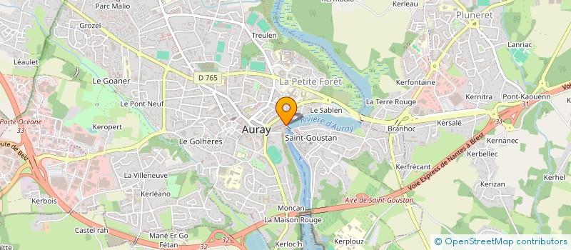 localisation de l'entreprise MONSIEUR ELIE MADEC à AURAY