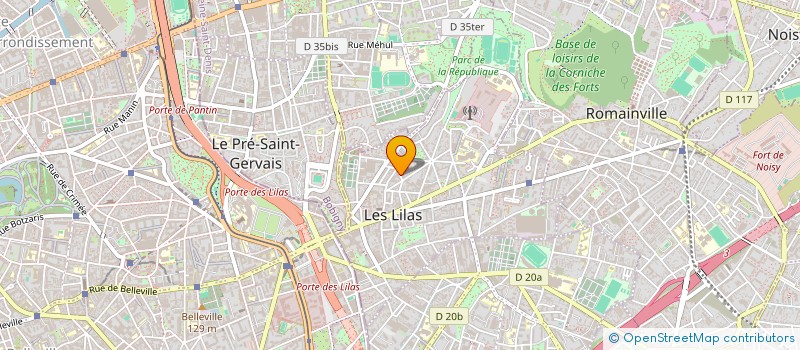 localisation de l'entreprise MONSIEUR ELIE MALLET à LES LILAS