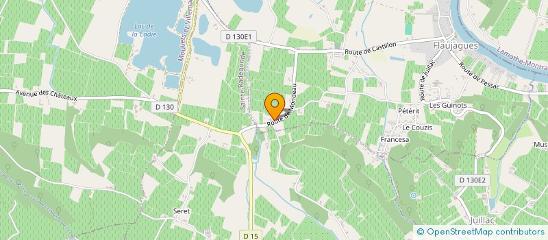 localisation de l'entreprise MONSIEUR ELIE MONRIBOT  FLAUJAGUES