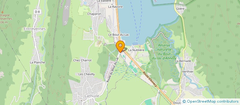 localisation de l'entreprise MONSIEUR ELIE MONTIBELLER  LATHUILE