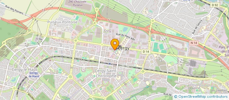 localisation de l'entreprise MONSIEUR ELIE MOUSSAOUI  CERGY