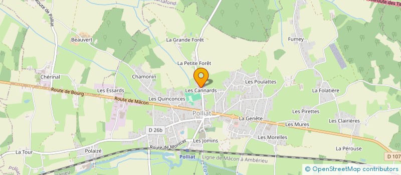 localisation de l'entreprise MONSIEUR ELIE NICOUT à VIRIAT
