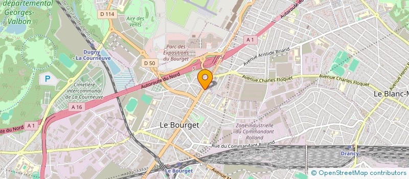 localisation de l'entreprise MONSIEUR ELIE PEREZ à LE BOURGET