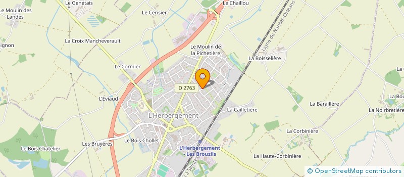 localisation de l'entreprise MONSIEUR ELIE PERROCHEAU  L'HERBERGEMENT