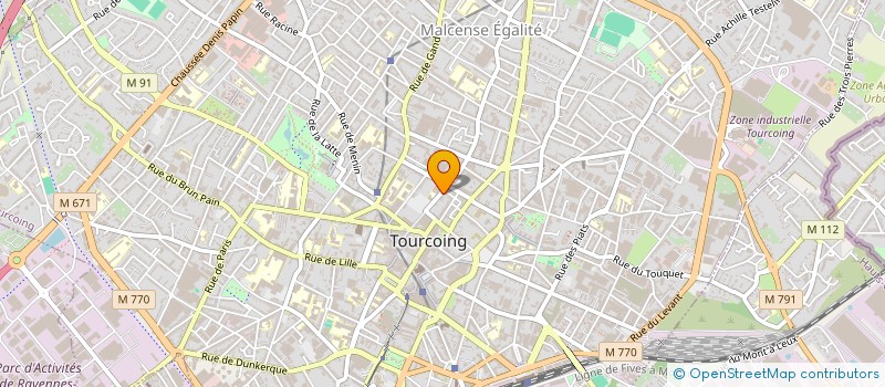 localisation de l'entreprise MONSIEUR ELIE POUGHELA  TOURCOING