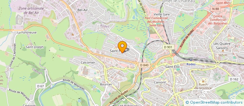 localisation de l'entreprise MONSIEUR ELIE POULALION à RODEZ