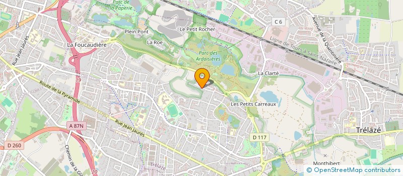 localisation de l'entreprise MONSIEUR ELIE QUEURY  TRELAZE