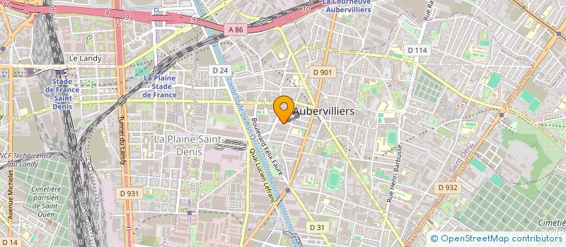 localisation de l'entreprise MONSIEUR ELIE REY  AUBERVILLIERS