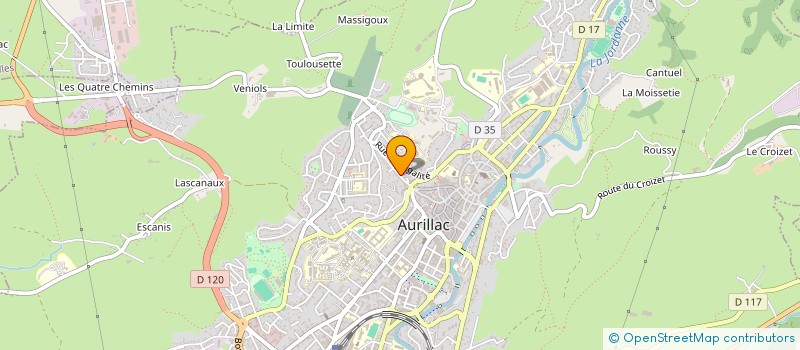 localisation de l'entreprise MONSIEUR ELIE RIBEYRON à AURILLAC