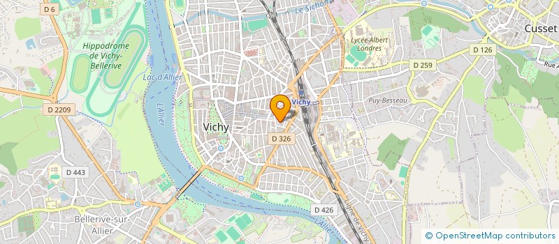 localisation de l'entreprise MONSIEUR ELIE RODIER à VICHY