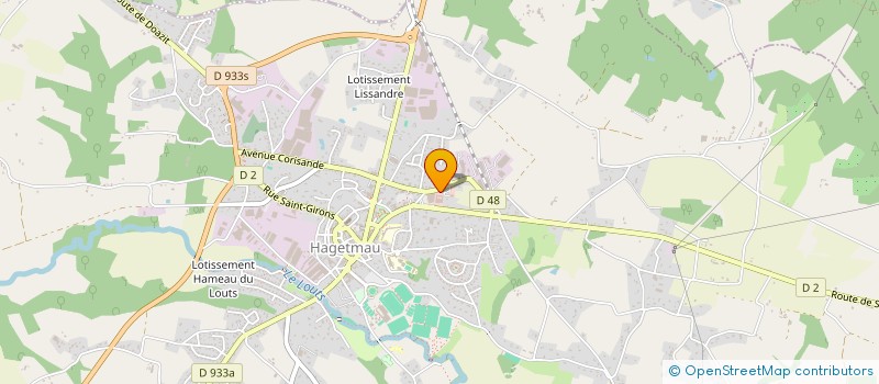 localisation de l'entreprise MONSIEUR ELIE SAINT-MARTIN  HAGETMAU