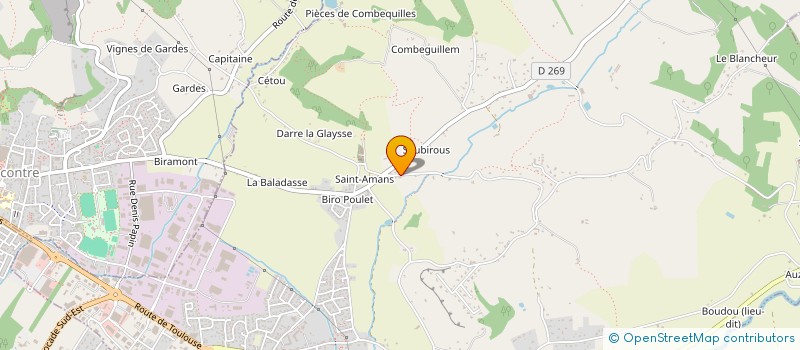 localisation de l'entreprise MONSIEUR ELIE SALERES à BON-ENCONTRE