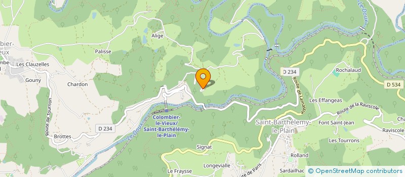localisation de l'entreprise MONSIEUR ELIE SEIGNOVERT à COLOMBIER-LE-VIEUX