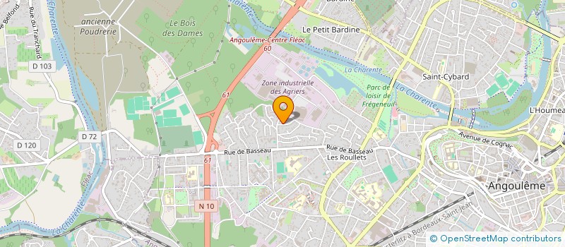 localisation de l'entreprise MONSIEUR ELIE SIMILLE à ANGOULEME