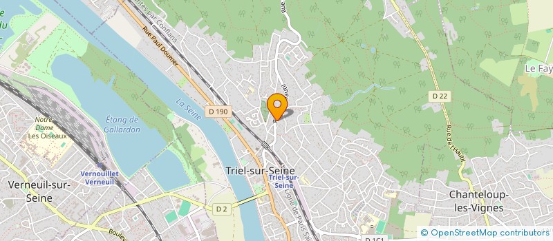 localisation de l'entreprise MONSIEUR ELIE TAGNE  TRIEL-SUR-SEINE