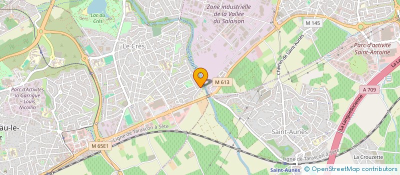 localisation de l'entreprise MONSIEUR ELIE THEOCARI  LE CRES