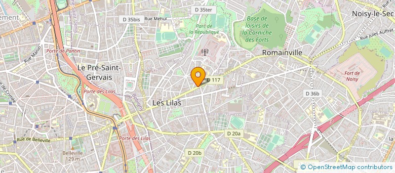 localisation de l'entreprise MONSIEUR ELIE TOUIL à LES LILAS