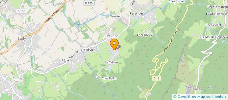 localisation de l'entreprise MONSIEUR ELIE VAUTEY  CERVENS