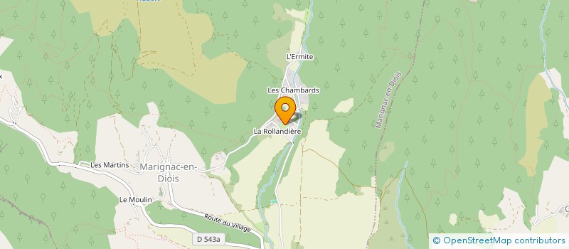 localisation de l'entreprise MONSIEUR ELIE VIRET  MARIGNAC-EN-DIOIS