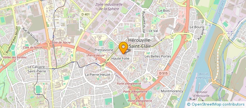 localisation de l'entreprise MONSIEUR ELIE ZEMRON  HEROUVILLE-SAINT-CLAIR