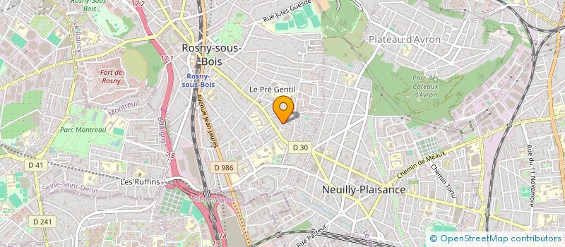 localisation de l'entreprise MONSIEUR ELIE ZERRAD à ROSNY-SOUS-BOIS