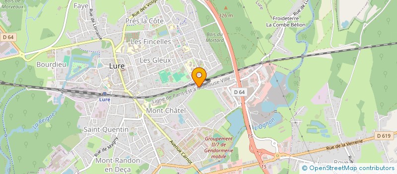 localisation de l'entreprise MONSIEUR ELIE ZIEGLER à LURE