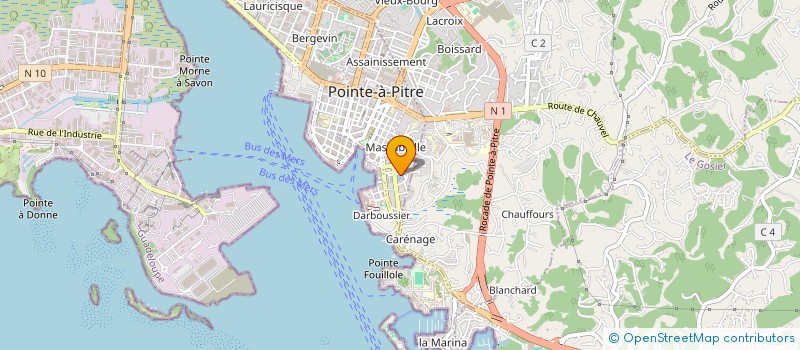 localisation de l'entreprise MONSIEUR ELIEN ROBERT  POINTE A PITRE
