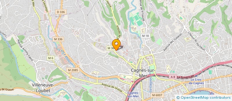 localisation de l'entreprise MONSIEUR ELIES MOUMEN à CAGNES SUR MER