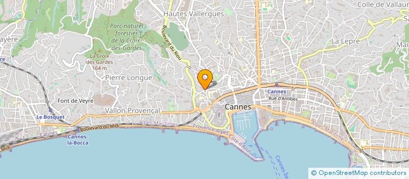 localisation de l'entreprise MONSIEUR ELIEZER DE BRITO MACIEL à CANNES