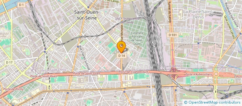localisation de l'entreprise MONSIEUR ELIMANE FALL à SAINT-OUEN-SUR-SEINE