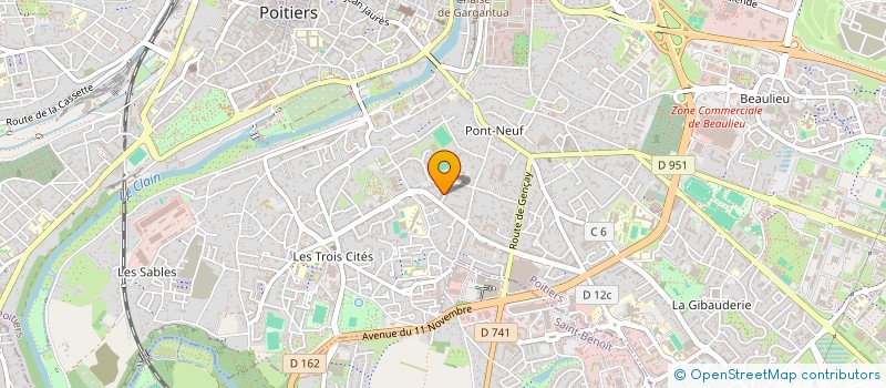 localisation de l'entreprise MONSIEUR ELIN GREGO-CHATEAUBON  POITIERS