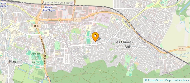 localisation de l'entreprise MONSIEUR ELIO CANALE- PAROLA  LES CLAYES-SOUS-BOIS