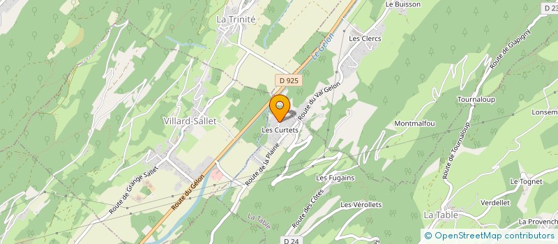 localisation de l'entreprise MONSIEUR ELIO CHOMAZ  LA TABLE