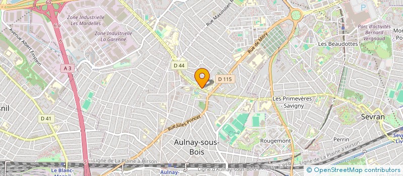 localisation de l'entreprise MONSIEUR ELIO FERREIRA à AULNAY-SOUS-BOIS