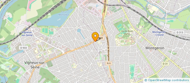 localisation de l'entreprise MONSIEUR ELIO KNAFO  MONTGERON