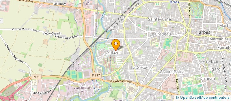 localisation de l'entreprise MONSIEUR ELIO MUSARAJ  TARBES