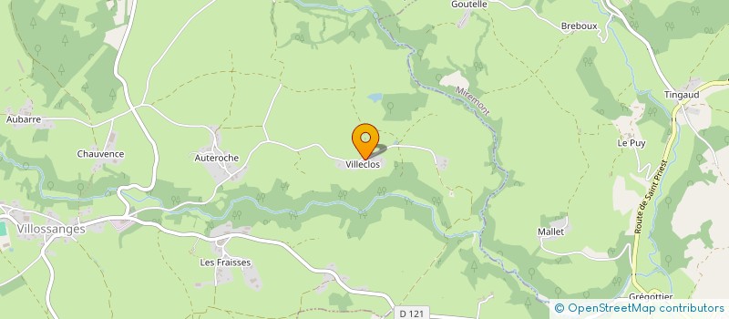 localisation de l'entreprise MONSIEUR ELIOT ARMANET  VILLOSSANGES