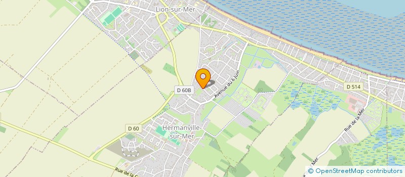 localisation de l'entreprise MONSIEUR ELIOT BOUVET  HERMANVILLE-SUR-MER