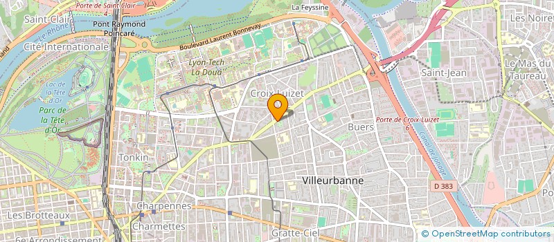 localisation de l'entreprise MONSIEUR ELIOT LAMOUSSIERE  VILLEURBANNE