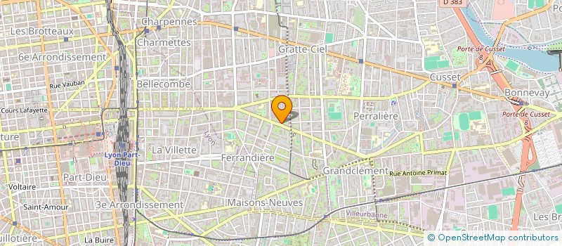 localisation de l'entreprise MONSIEUR ELIOT LARBI  VILLEURBANNE