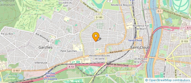 localisation de l'entreprise MONSIEUR ELIOTT CRIBIER à SAINT-CLOUD