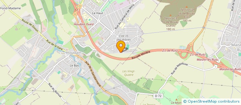 localisation de l'entreprise MONSIEUR ELIOTT FOSSIER  HOUDAIN